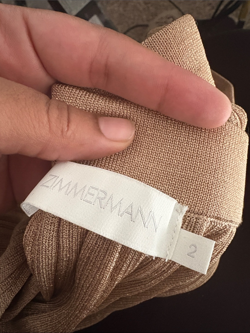 Zimmermann Shimmer Pleated Maxi Skirt in Champagne Gold - Picture 4 of 4